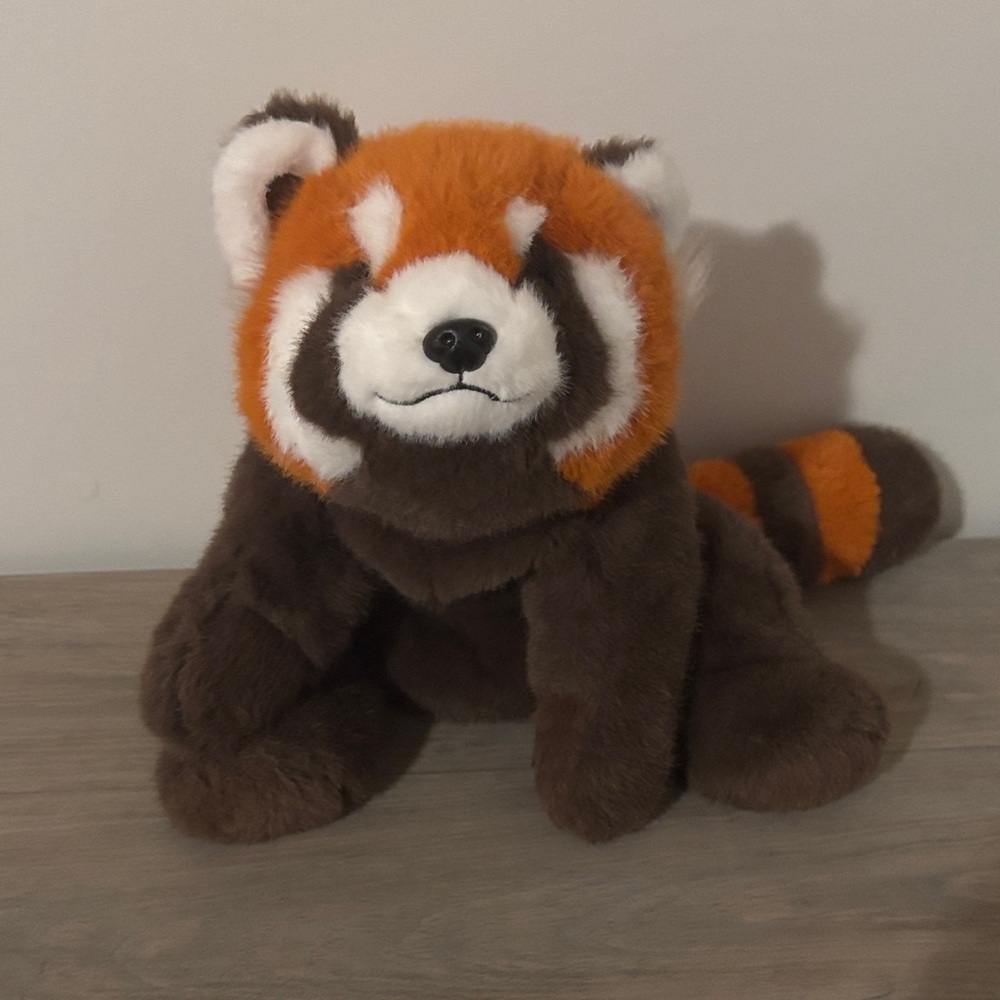 Plush Red Panda Toy - Orange and Brown